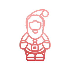 avatar santa claus icon over white background vector illustration
