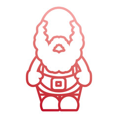 avatar santa claus icon over white background vector illustration