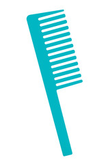 Comb for hair vector cartoon illustration isolated on white background.