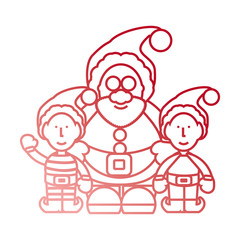cartoon santa claus icon over white background vector illustration
