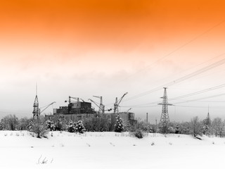 Pripyat industrial atomic core landscape