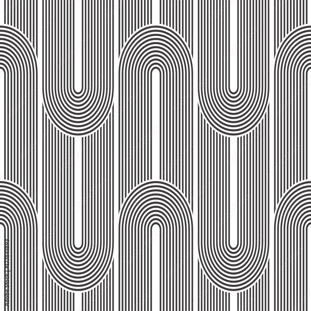 Poster seamless geometric pattern. geometric simple print. vector repeating texture. monochromatic linear b