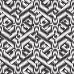Seamless geometric pattern. Geometric simple print. Vector repeating texture. Monochromatic linear background. Retro motif graphic texture.