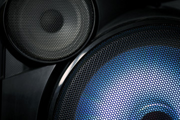 A close up of the speaker. Background. Texture