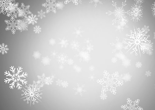 grey background with snowflakes