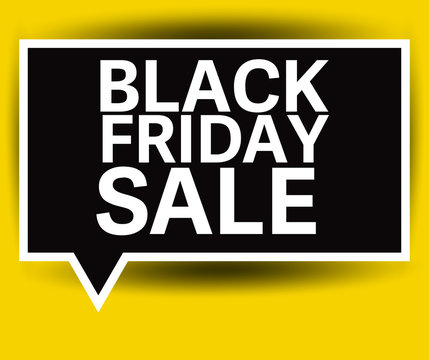 Black Friday Sale vector label