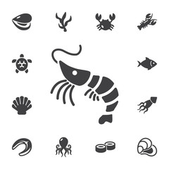 Shrimp icon.