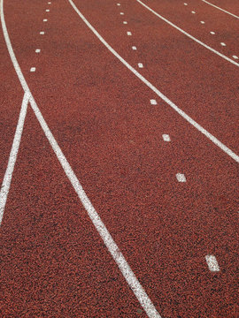 Detail of running track