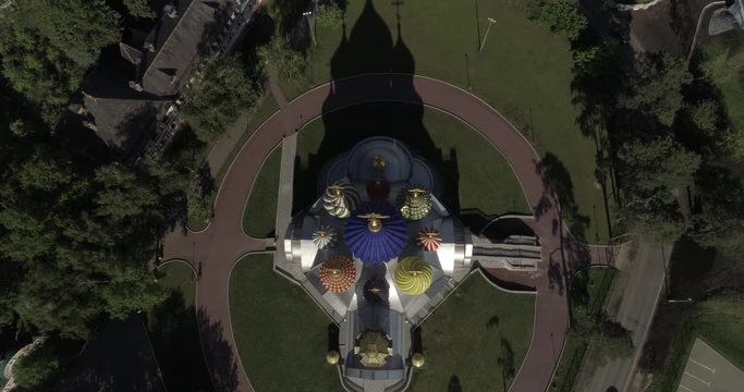 Temple of Prince Igor of Chernigov in Peredelkino Aerial