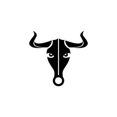 Naklejka premium bull head icon