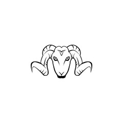 Aries, wild sheep icon