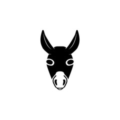 Frontview Donkey head icon