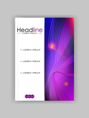 Fototapeta premium Book Cover Design Template in A4 format