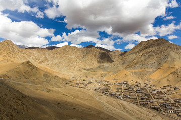 The other side of Leh Ladakh city has different topography from downtown.