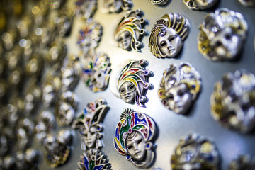 Venice mask isolated on black background
