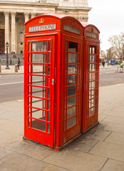 Telephone box in london
