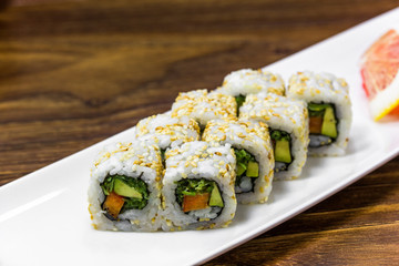 rolls with vegetables