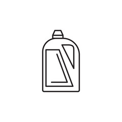 Icon of plastic bottle of liquid laundry detergent