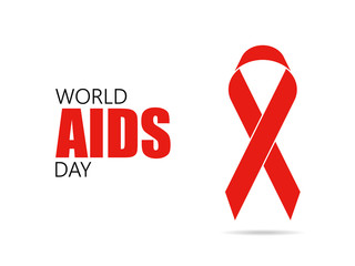 World AIDS day poster. Vector