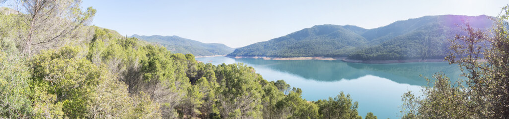 Fototapeta na wymiar Solana de padilla lookout, Tranco de Beas reservoir, Cazorla Natural Park, Jaen, Spain