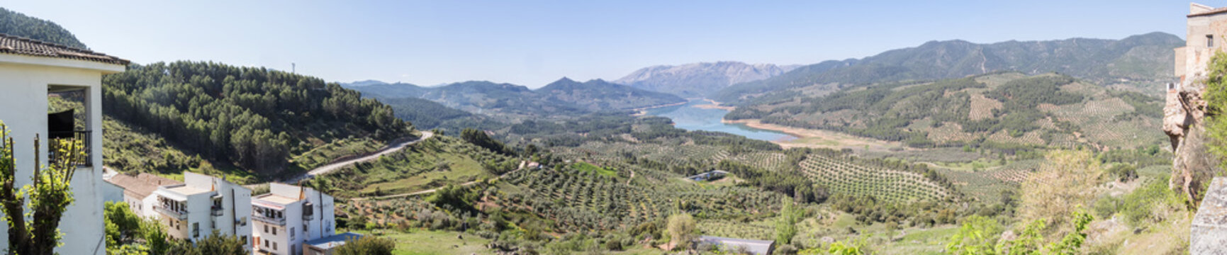 Guadalquivir river view, Tranco de Bea reservoir, Hornos de segura, Jaen, Spain
