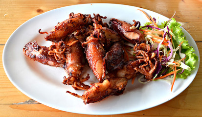 Fried squid, Squid Fried fish sauce