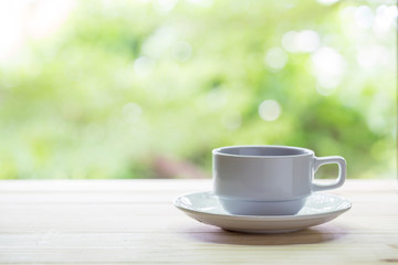 Obraz na płótnie Canvas Cup of coffee on table