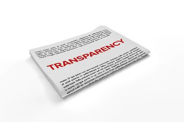 Transparency on Newspaper background