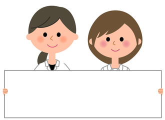 医師と看護師　ホワイトボード