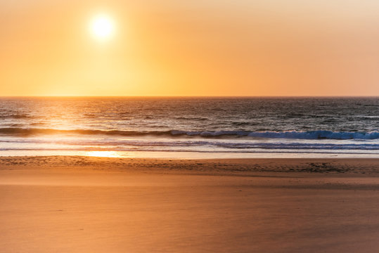 Fototapeta Beautiful beach sunset