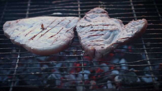 4k Grill Cooking Barbecue Fish