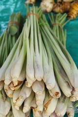 Fresh lemon grass in the market