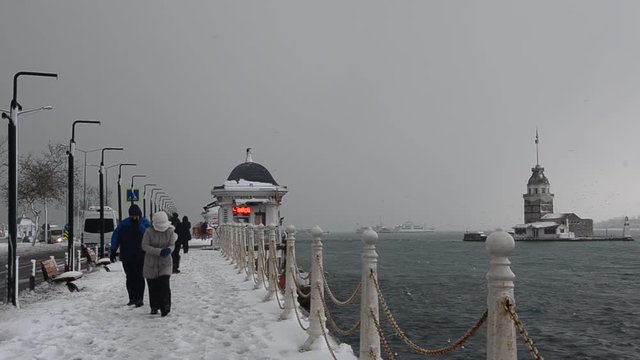 Maiden's Tower (Leander's Tower) in Istanbul, Turkey