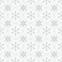 Fototapeta premium Snowflake seamless pattern for new year's packaging, the color white. Vector illustration