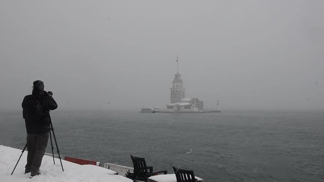 Maiden's Tower (Leander's Tower) in Istanbul, Turkey