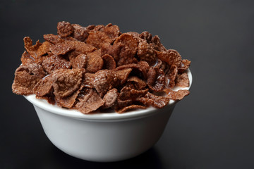 corn flakes in a bowl