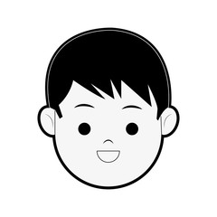 Happy Boy cartoon icon image vector illustration design