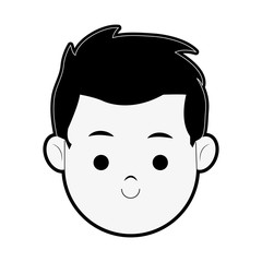 Happy Boy cartoon icon image vector illustration design