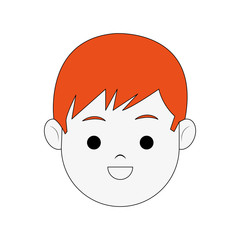 Happy Boy cartoon icon image vector illustration design