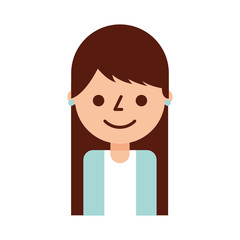 portrait young woman female avatar