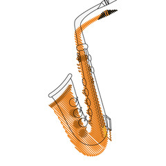 Trumpet music instrument icon vector illustration graphic design