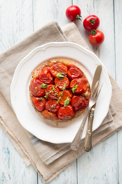 Cherry Tomato Tart Tatin