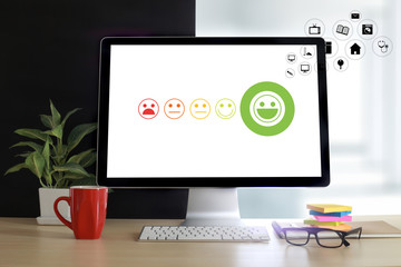 pressing smiley face emoticon The Customer Service Target Business Customer review give a five star