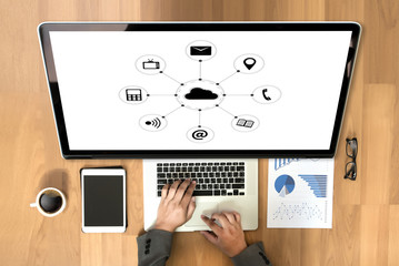  Cloud Computing diagram Network Data Storage Technology Service