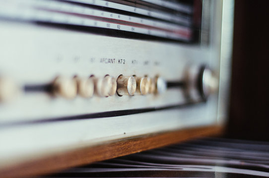 Close up of radio button