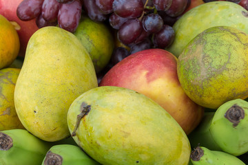 fruit in basket. tropical fruit