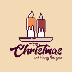Merry christmas icons and elements design
