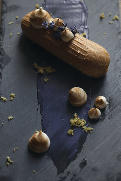 Lavender french eclair