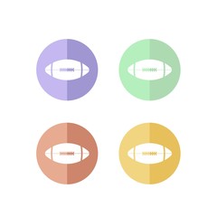 Retro Rugby or American Football Icon