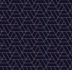 Wallpaper murals Triangle simple seamless geometric grid vector pattern